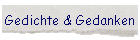 Gedichte & Gedanken