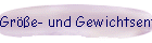 Gre- und Gewichtsentwicklung